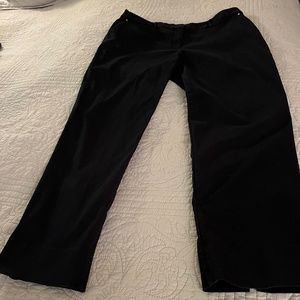 Jones black pants with ankle vent. Size 10.